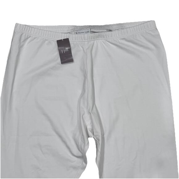 NEW J. JILL WOMEN'S WHITE PIMA COTTON ANKLE LENGTH LEGGINGS PLUS Size 2X - Picture 2 of 6